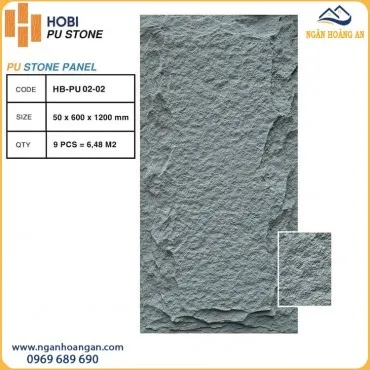 Tấm Ốp Tường PU Nhựa Giả Đá Hobiwood HB-PU02-02