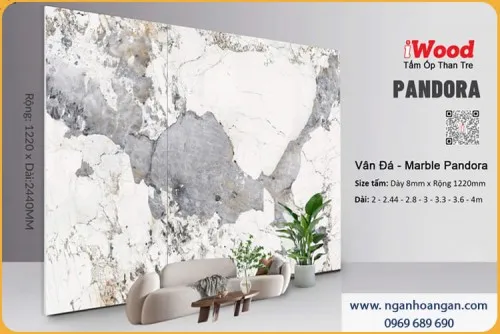 Tấm Ốp Tường Sợi Than Tre Pandora Iwood