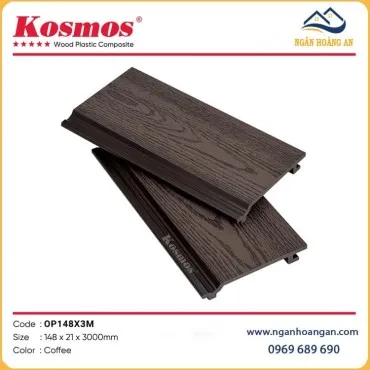 Tấm Ốp Tường Vân Gỗ Ngoài Trời Kosmos OP148X3M Coffee