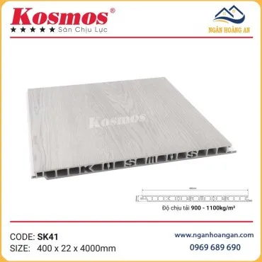 Tấm Sàn Chịu Lực Nhựa Giả Gỗ Làm Gác Lửng  Kosmos SK41X4M