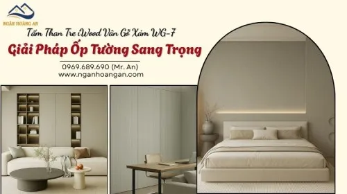 Tấm Than Tre iWood Vân Gỗ Xám WG-7 - Giải Pháp Ốp Tường Sang Trọng