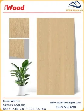 Tấm Than Tre Ốp Tường Vân Gỗ iWood WEiR-4