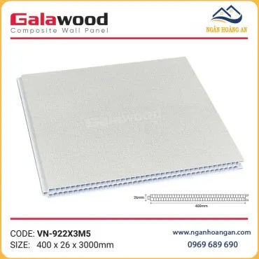 Tấm Vách Ngăn Phòng Ngủ Nhựa Giả Gỗ Galawood VN-922X3M5