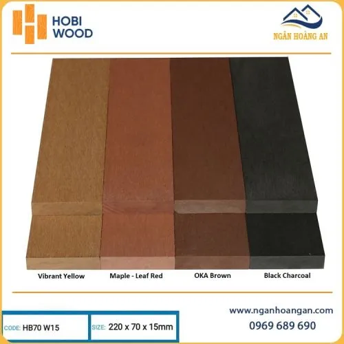 Thanh Lam Đa Năng Gỗ Nhựa Ngoài Trời Hobiwood HB70W15 