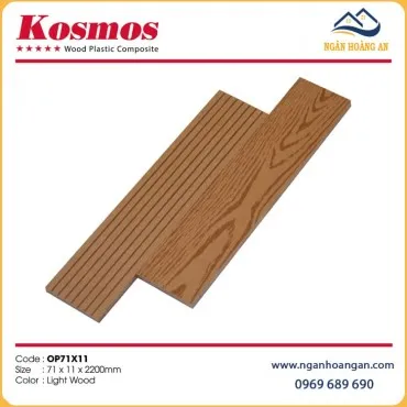 Thanh Lam Đa Năng Ốp Cửa Cổng Kosmos OP71X11X2.2M Light Wood