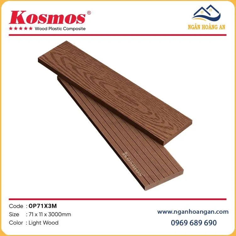 Thanh Lam Gỗ Nhựa Đa Năng Kosmos OP71X3M Light Wood Thanh Lam Gỗ Nhựa Đa Năng Kosmos OP71X3M Light Wood
