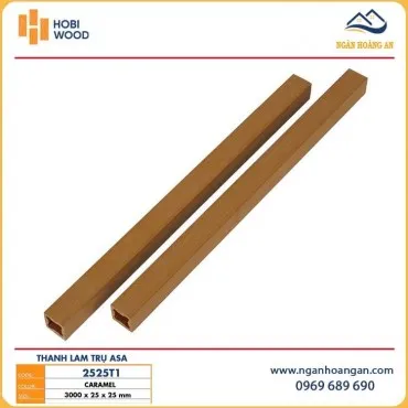 Thanh Lam Gỗ Nhựa Ngoài Trời Phủ ASA HobiWood 2525T1