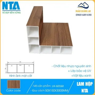 Thanh Lam Hộp Giả Gỗ Trang Trí Cầu Thang NTA 50x150 LH-60160