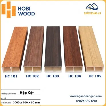Thanh Lam Hộp 50x100 Nhựa Giả Gỗ Trang Trí Phòng Khách Hobiwood
