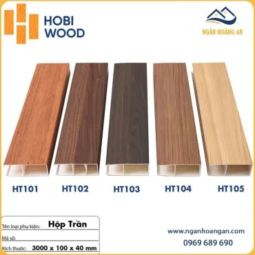 Thanh Lam Nan Trần Nhựa Giả Gỗ Hobiwood 40X100