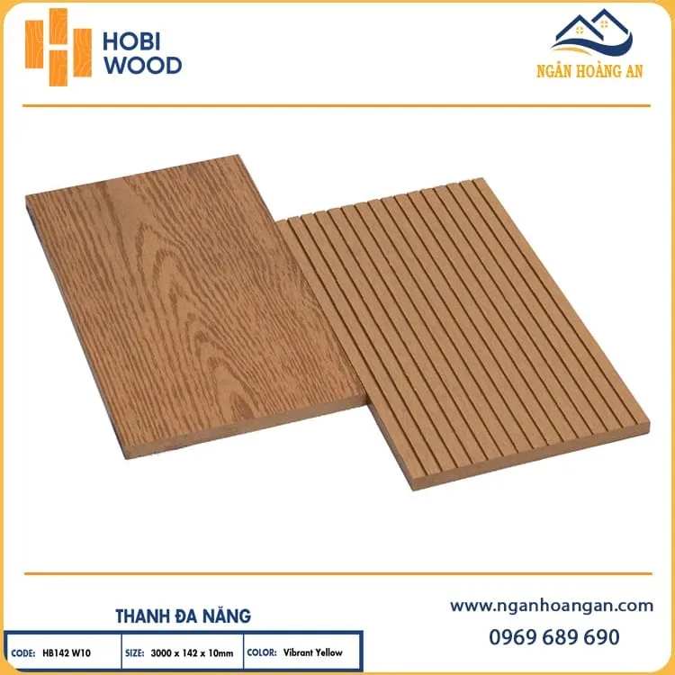 Thanh Lam Ngoài Trời Ốp Hàng Rào Hobiwood HB142W10 Vibrant Yellow Thanh Lam Ngoài Trời Ốp Hàng Rào Hobiwood HB142W10 Vibrant Yellow