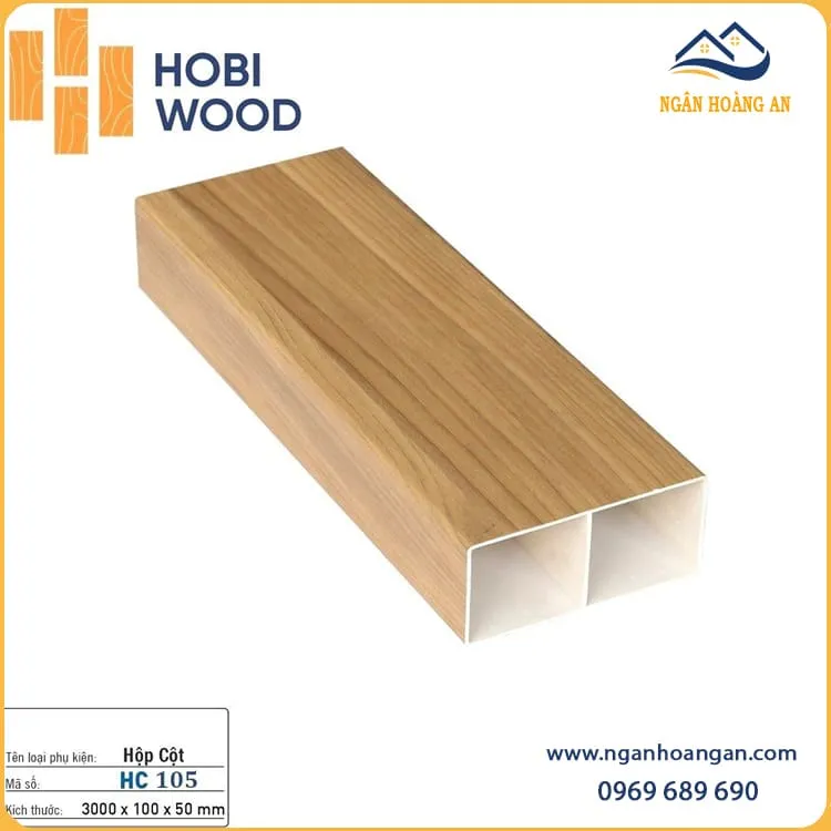 Thanh Lam Nhựa Giả Gỗ Trang Trí Cầu Thang Hobiwood HC105