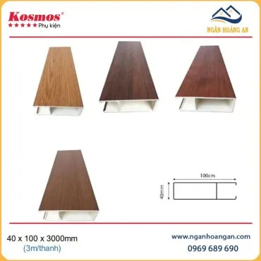 Thanh Lam Treo Trần U Giả Gỗ Kosmos U40X100