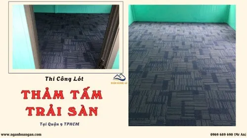 Thi Công Lót Nhà Container Bằng Tấm Thảm Trải Sàn Tại Quận 9 TPHCM