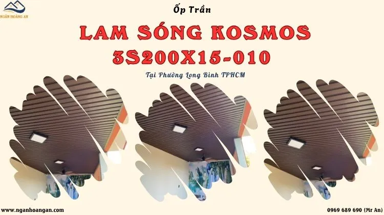 Ốp Trần Lam Sóng Kosmos 3S200X15-010 Tại Phường Long Bình TPHCM