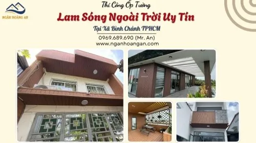 Thi Công Ốp Tường Lam Sóng Ngoài Trời Uy Tín Tại Xã Bình Chánh TPHCM