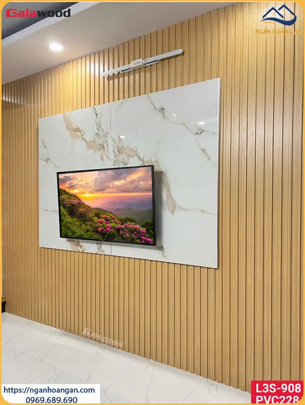 Thi Công Ốp Tường Nhựa Lam Sóng Giả Gỗ, PVC Giả Đá Tại Quận 2 TPHCM