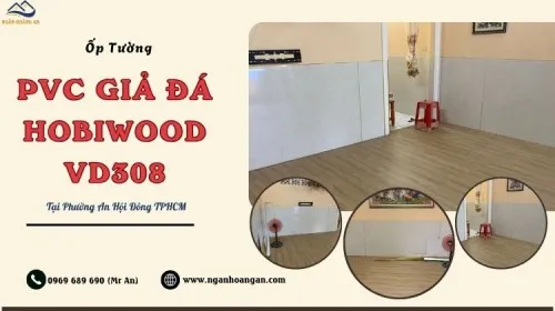 Ốp Tường Lamri PVC Giả Đá Hobiwood VD308 Tại Phường An Hội Đông TPHCM