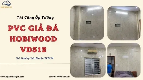 Ốp Tường Phòng Ngủ PVC Hobiwood VD312 Tại Phường Đức Nhuận TPHCM