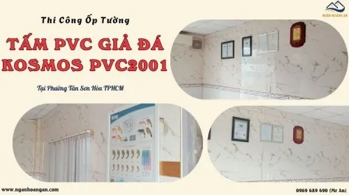 Ốp Tường PVC Nhựa Giả Đá Kosmos PVC2001 Tại Phường Tân Sơn Hòa TPHCM