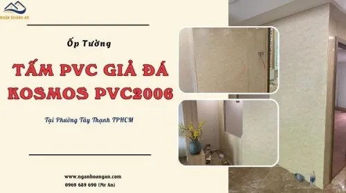 Ốp Tường Trọn Gói PVC Giả Đá Kosmos PVC2006 Tại Phường Tây Thạnh TPHCM