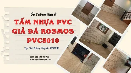 Ốp Tường Nhà Ở Bằng PVC Giả Đá Kosmos PVC3010 Tại Xã Đông Thạnh TPHCM