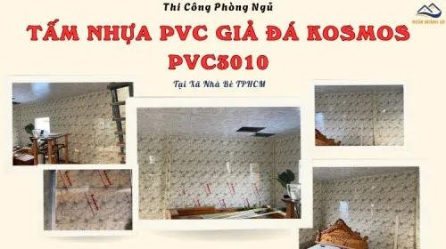 Thi Công Phòng Ngủ Bằng Tấm PVC Kosmos PVC3010 Tại Xã Nhà Bè TPHCM