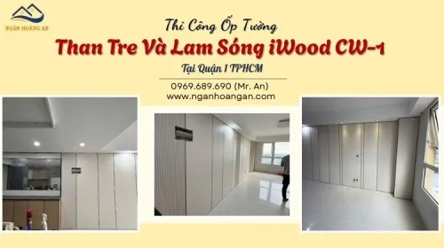 Thi Công Ốp Tường Than Tre Và Lam Sóng iWood CW-1 Tại Quận 1 TPHCM