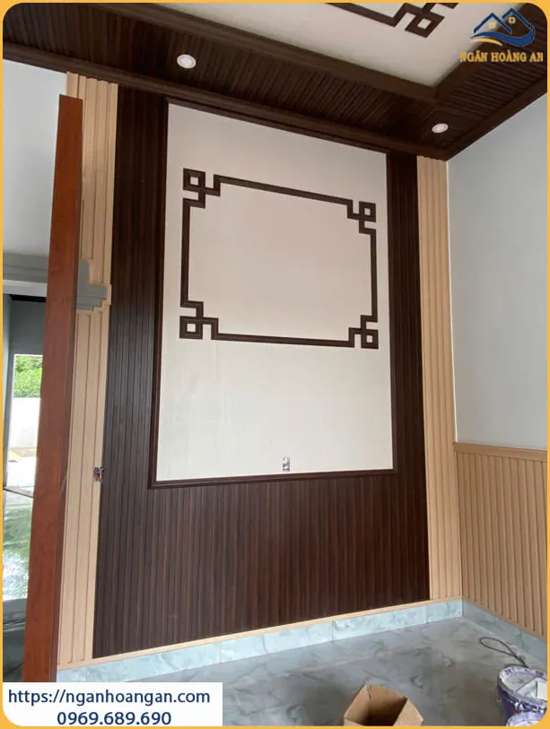 Thi Công Ốp Tường Vách Tivi Lam Sóng Nano Tại Quận 6 TPHCM