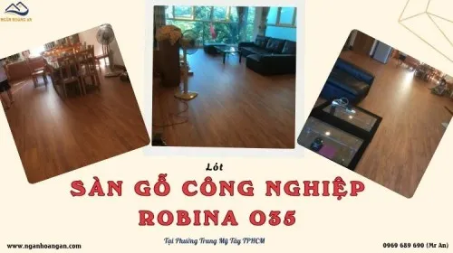 Lót Sàn Gỗ Công Nghiệp Robina O35 Tại Phường Trung Mỹ Tây TPHCM