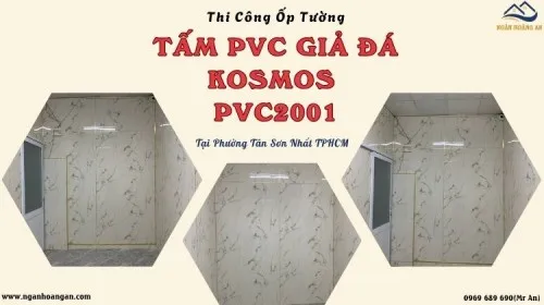 Thi Công Ốp Tường PVC Kosmos PVC2001 Tại Phường Tân Sơn Nhất TPHCM