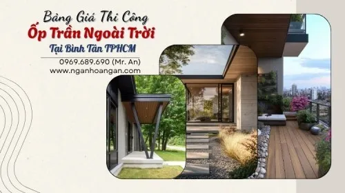 Nhà Phân Phối Tấm Ốp Trần Gỗ Nhựa Ngoài Trời Tại Bình Tân TPHCM