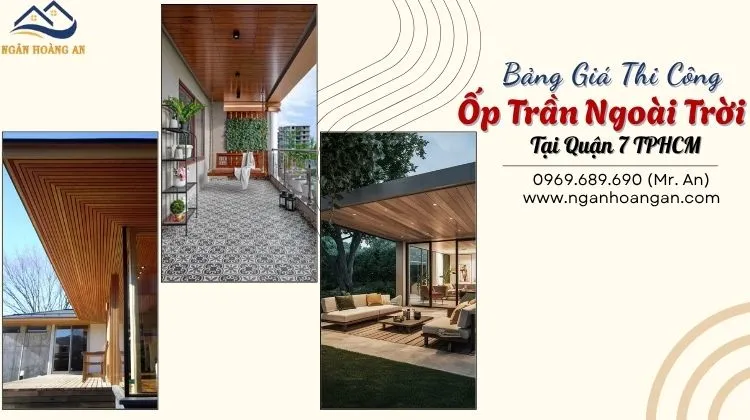 Thi Công Trọn Gói Ốp Trần Gỗ Nhựa Ngoài Trời Tại Quận 7
