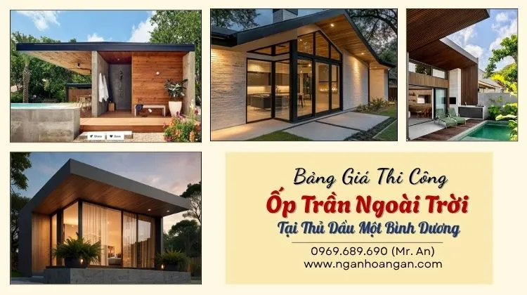 Thi Công Trọn Gói Ốp Trần Ngoài Trời Tại Thủ Dầu Một 
