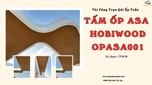 Thi Công Trọn Gói Ốp Trần Tấm Ốp ASA Hobiwood OPASA001 Quận 1 TPHCM