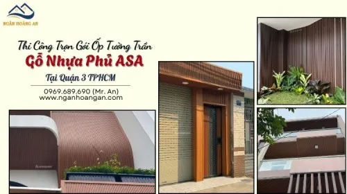 Thi Công Trọn Gói Ốp Tường Trần Gỗ Nhựa Phủ ASA Tại Quận 3 TPHCM