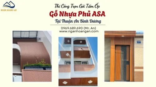 Thi Công Trọn Gói Tấm Ốp Gỗ Nhựa Phủ ASA Tại Thuận An Bình Dương
