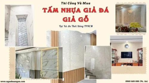 Thi Công Và Mua Tấm Nhựa Giả Đá - Giả Gỗ Giá Tốt Xã An Thới Đông TPHCM
