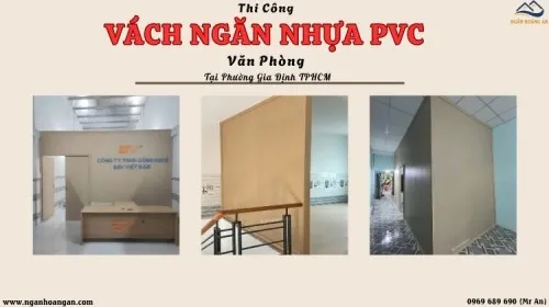 Thi Công Vách Ngăn Nhựa PVC Văn Phòng Tại Phường Gia Định TPHCM