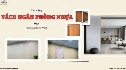 Thi Công Vách Ngăn Phòng Nhựa Giả Gỗ Đẹp Ở Phường Thủ Đức TPHCM