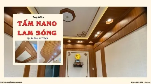 Top Mẫu Tấm Ốp Trần Nano, Lam Sóng Giả Gỗ Đẹp, Bền Tại Xã Nhà Bè TPHCM