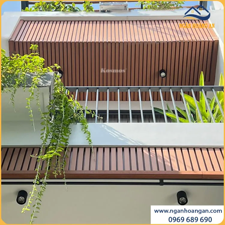 Trang Trí Ban Công Nhà Băng Tấm Ốp Gỗ Nhựa Ngoài Trời Bền Đẹp