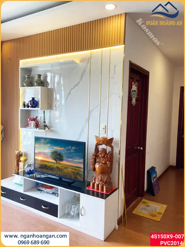 Trang Trí Không Gian Đẹp Bằng Tấm Ốp Tường Lam Sóng Nhựa
