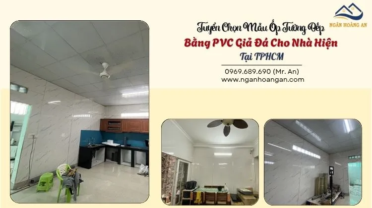 Tuyển Chọn Mẫu Ốp Tường Bếp Bằng PVC Giả Đá Cho Nhà Hiện Tại TPHCM