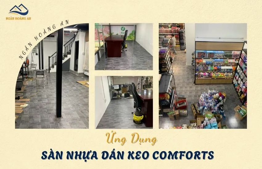Ứng Dụng Sàn Nhựa Dán Keo Comforts