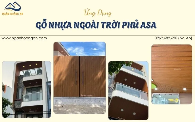 Ứng Dụng Tám Ốp Gỗ Nhựa Ngoài Trời Phủ ASA Hobiwood