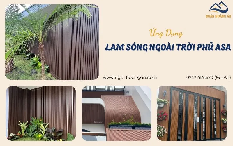 Ứng Dụng Lam Sóng Ngoài Trời Phủ ASA