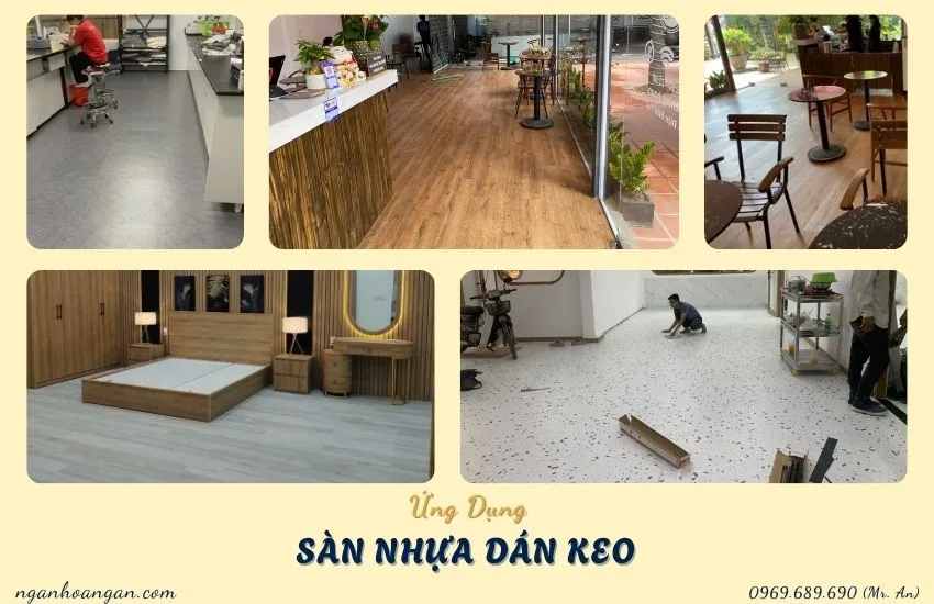 Ứng Dụng Lát Sàn Nhựa Dán Keo