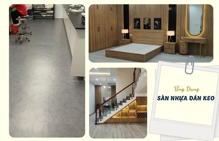 Ứng Dụng Lát Sàn Nhựa Dán Keo THFloor