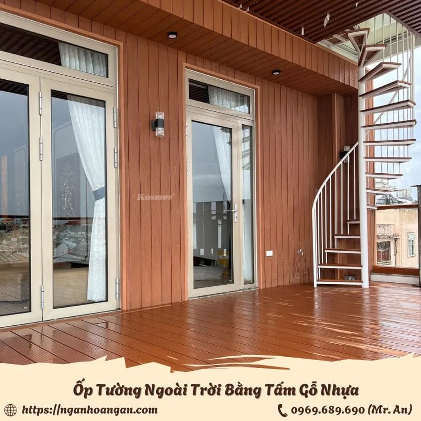 Ứng Dụng Ốp Tường Ngoài Trời Bằng Tấm Gỗ Nhựa